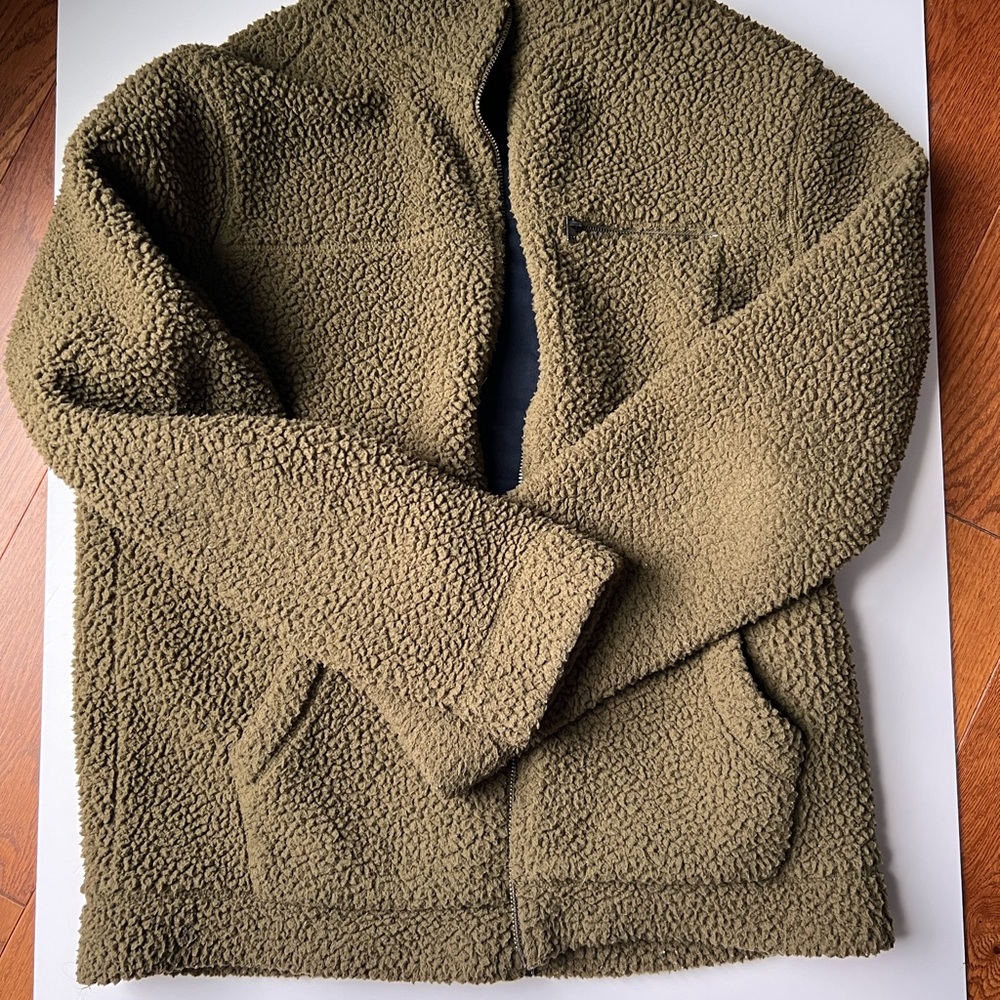 Banana Republic Olive Sherpa Jacket